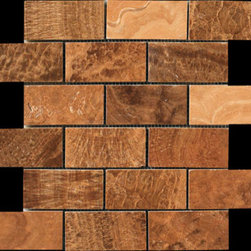 Pietra Naturale 2"x4" Electra marble tile, Wooden Yellow - Tile