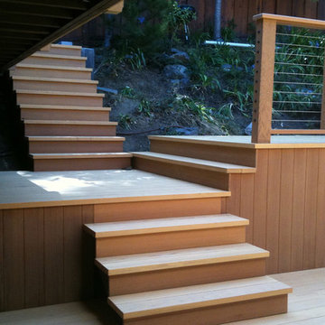 Mill Valley custom clear red cedar deck