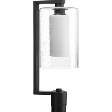 Progress Lighting 1-100W Medium Post Lantern, Black