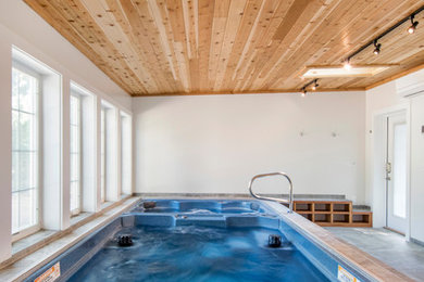 Inspiration for a modern pool remodel in Columbus