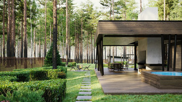 Идеи ландшафтного дизайна двора частного дома: зона отдыха, озеленение, дорожки