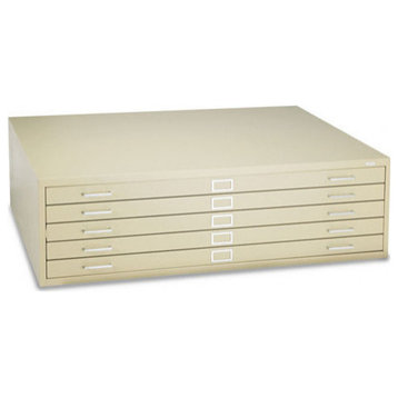 Safco 5-Drawer Steel Flat File, 41.4"x16.5"x53.4"