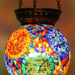 Turkish Style Mosaic Pendant Lamp 15cm - Pendant Lighting