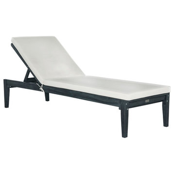 Safavieh Azusa Indoor/Outdoor Sunlounger, Dark Slate Gray