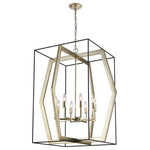 Elk Home - Mixed Geometries Pendant - 8 light 60 watt candelabra base bulb recommended. 3 feet of chain, 6 feet of wire included