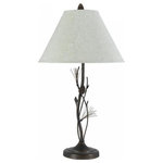 Cal - Cal Elizabethe - One Light Table Lamp, Willow Finish - 150W 3 way pine twig wrought iron table lampWillow Finish