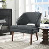 Hill Upholstered Fabric Armchair, Gray