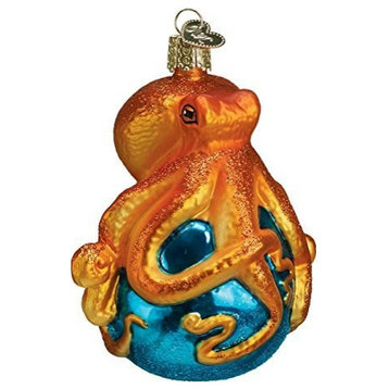 Old World Christmas Octopus Blown Glass Ornament