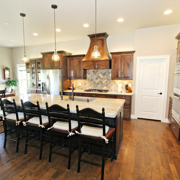 Knotty Walnut & Knotty Alder Custom Kitchen