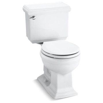 Kohler Memoirs 2-Piece Round-Front 1.28 GPF Toilet w/ Left-Hand Lever, White