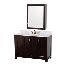 Abbott 49" Bathroom Vanity Set Espresso Finish - Bathroom Vanities And Sink Consoles
