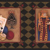 Prepasted Wallpaper Border Poker Cards Game 7"x15' LL50111B