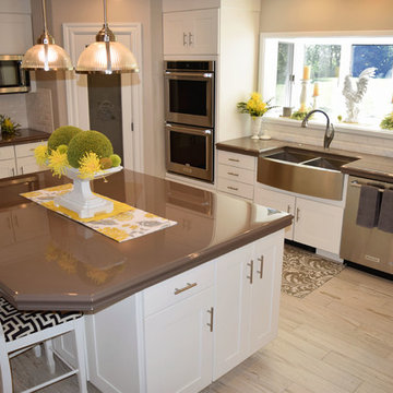 Simple (but elegant!) Gray Epoxy Countertops