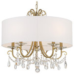 Crystorama - Othello 5 Light Chandelier, Clear Swarovski Strass, Vibrant Gold - This 5 light Chandelier from the Othello collection by Crystorama will enhance your home with a perfect mix of form and function. The features include a Vibrant Gold finish applied by experts.