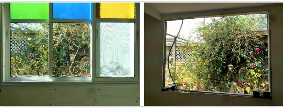 cut the wall, insert new window