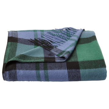 Lavish Home Faux Cashmere Acrylic Throw Blanket,, Evergreen