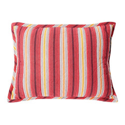 Lexington Striped Sham 40x30cm Red - Bed Cushions