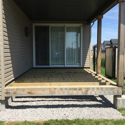 Wood to Stone Deck - Landscaping Stones And Pavers