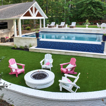 Fire Pit & Lower Lawn Lounge Area