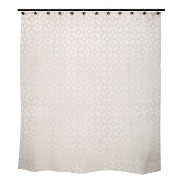 modern geometric art shower curtain