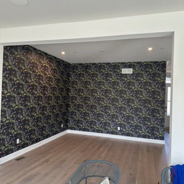 Wallpaper installation Living Room in Houston