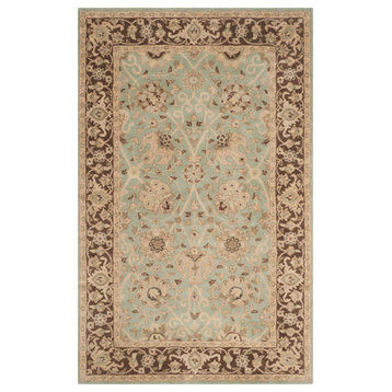 Safavieh Antiquity Collection AT21 Rug, Green/Brown, 9'6"x13'6"