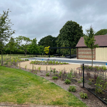 New pool and garden landscaping in Chesham, Buckinghamshire