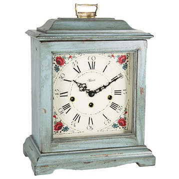 Austen Light Blue Keywound Mantel Clock