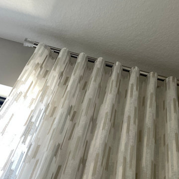 Boca Bridges Ripplefold Drapery and Shades