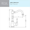 Regal Traditional Solid Brass Bar Faucet, Polished Chrome