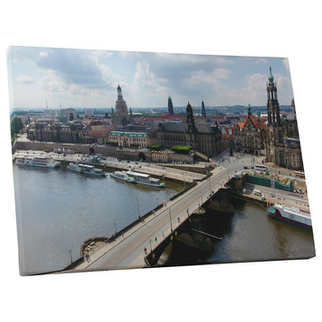 City Skyline "Dresden Altstadt Germany" Gallery Wrapped Canvas Art, 20"x16"