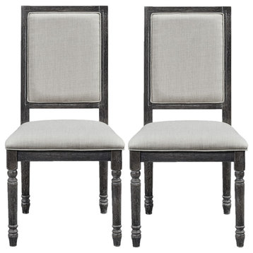 Muse Upholstered Back Chairs Set of 2