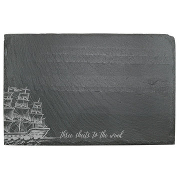 "Three Sheets to the Wind" Slate Cheese Server