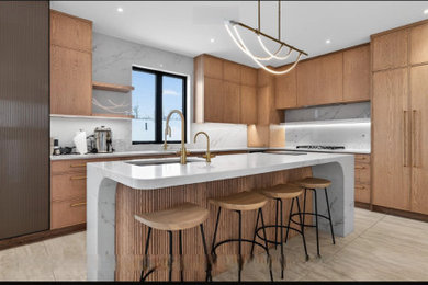 Example of a kitchen design in New York