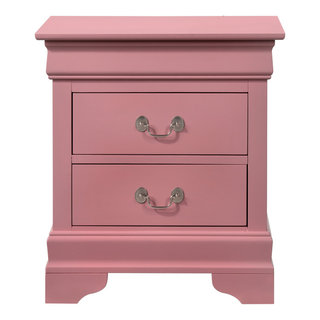 Passion Furniture Louis Philippe Cappuccino 3 Drawer Nightstand