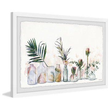"Botanical Bottles" Framed Painting Print, 12"x8"