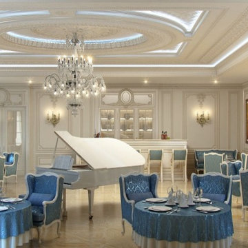 Restaurant interior design by Kateryna Antonovich