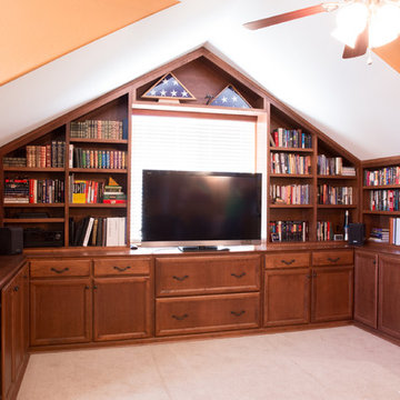 Unique Built-in Entertainment Center and Wetbar bar