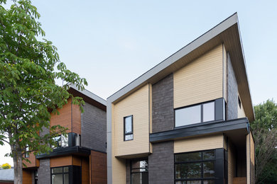This is an example of a modern exterior in Montreal.