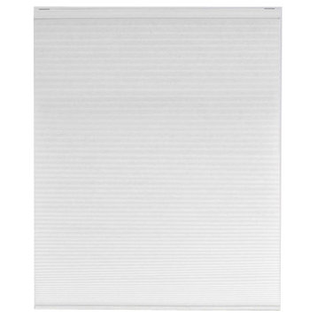 Cordless Honeycomb Cellular Pleated Shade, 27"x64", White