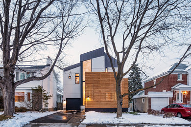 Inspiration for a modern exterior home remodel in Ottawa