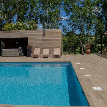 collezione Nuances di Fap ceramiche, pavimento in grès porcellanato effetto legn
