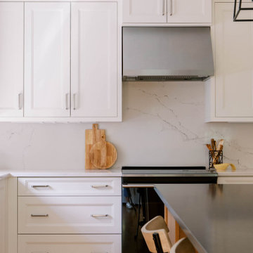 Changing the Layout and Adding an Island and Buffet to An Older Kitchen