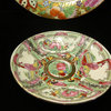 Chinese 3pcs Canton Color Porcelain Decor Plate Jar