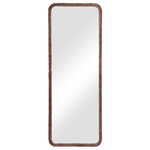Uttermost - Uttermost 09606 Gould Oversized Mirror - Featuring A Hand Forged Iron Construction, This Rustic Mirror Design Is Finished In Oxidized Copper Bronze With A Continuous Weld Bead Edge. May Be Hung Horizontal Or Vertical.