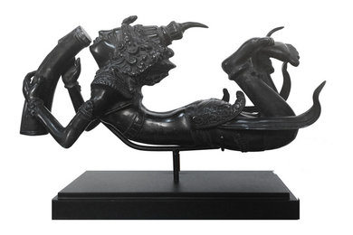 Скульптура Flygod. Бронза, литье, черная патина