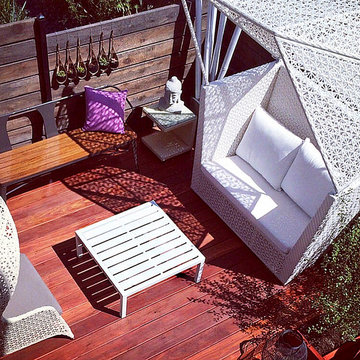 Custom Redwood Deck & Planter Box