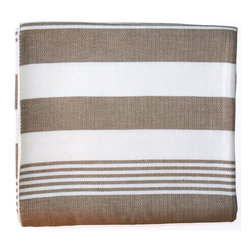 Sustainable Threads (L) - Cocoa Stripes Cotton Beach ThroWith Sustainable Threads - Throws