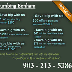 Plumbing Bonham