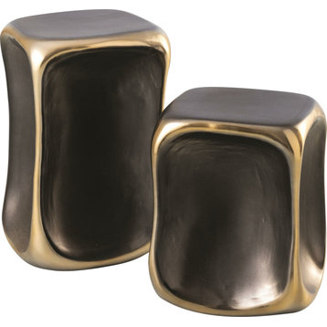 Formation Accent Table - Black, Gold, Small